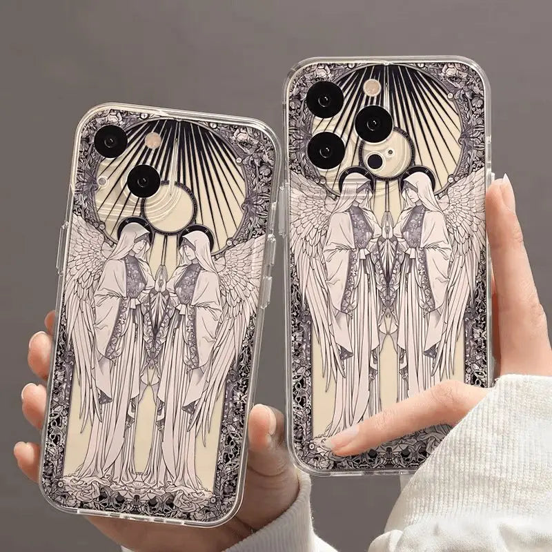 Cupid Angel iPhone Case - Shock-Absorbing Protective Cover by Tidesmit Tidesmit