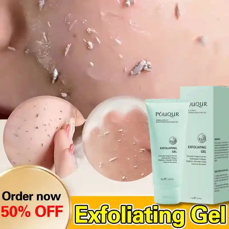 Herbal Exfoliating Gel Face Scrub: Natural Deep Cleansing Moisturizer Scrubs Treatments Tidesmit