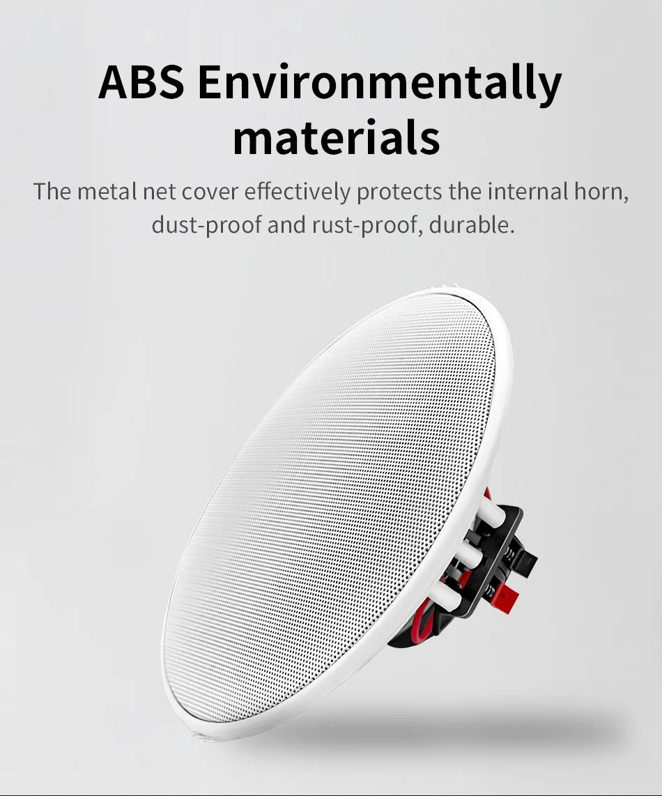 5 Inch 8 ohm Ceiling Speaker Passive Speakers Background Music Home Sound System Quality Perfect For Office Kitchen Living Room
