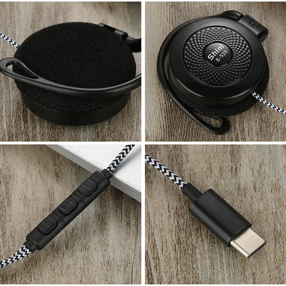 Wired Sports Earphones - Secure Ear Hook Stereo Sound by Tidesmit Tidesmit