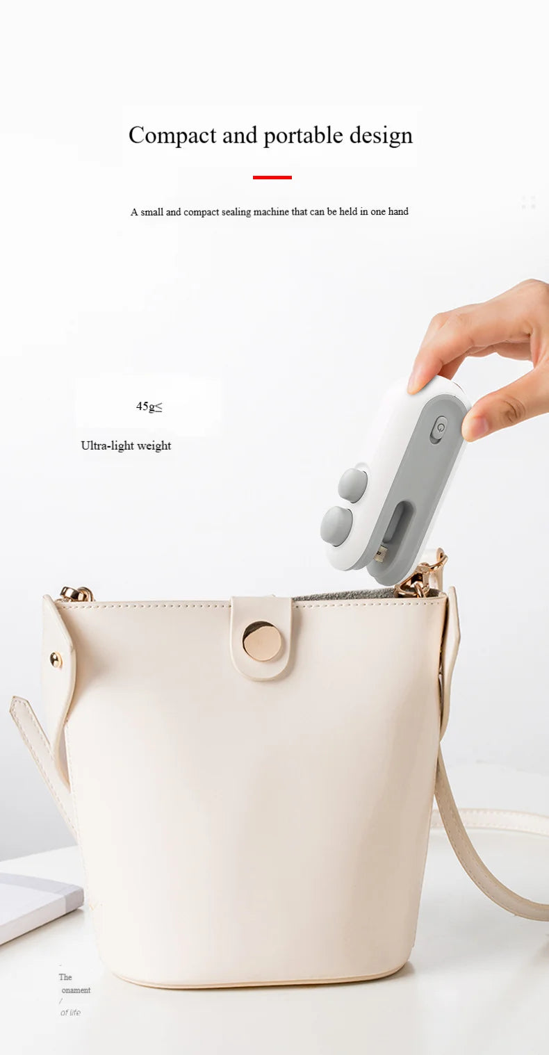 Vacuum Sealing Machine 2-in-1 Small Household Mini Sealing Tool Portable Hand Pressed Food And Snack Plastic Bag Sealing Machine