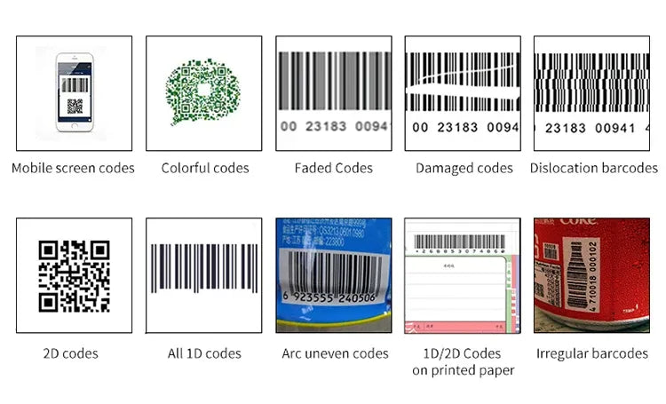 Embedded barcode scanner module supports QR, 1D, and 2D barcode scanning