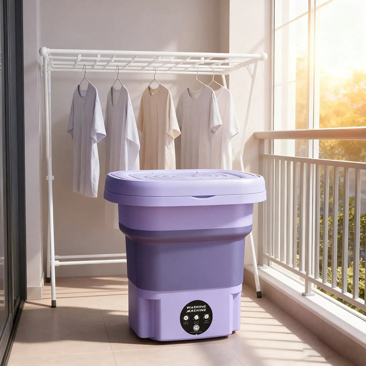 Tidesmit Portable Washing Machine 2.91gal Foldable Mini Washer