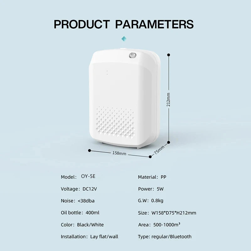 Hotel Collection Diffuser Bluetooth App Control Smart Scent Air Machine For Home 400ML Waterless Essential Oil Aroma Diffuser