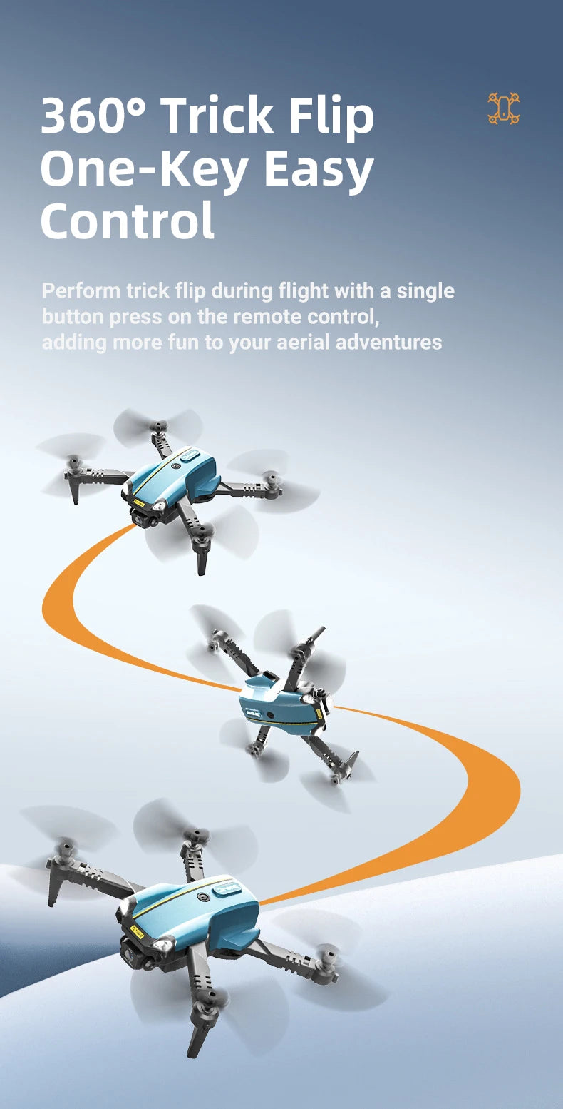 Mini Camera Drone with HD Optics - Foldable Beginner Quadcopter Tidesmit