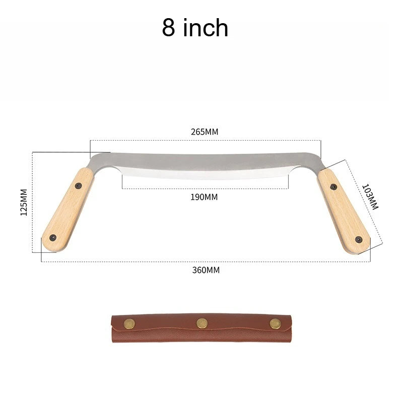 Draw Shave Tool High Speed Steel Comfortable Non Slip Handle Multifunctional Debarking Hand Tool for Woodworking Draw Shave Tool