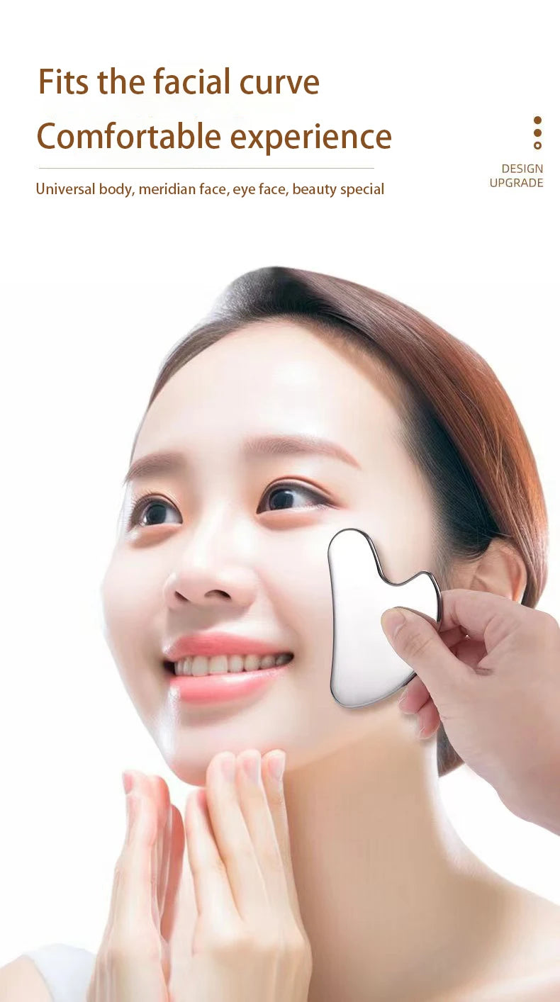 Stainless Steel Gua Sha Tool - Facial Lifting and Deep Tissue Massage Body Shaping Massage Equipment Tidesmit