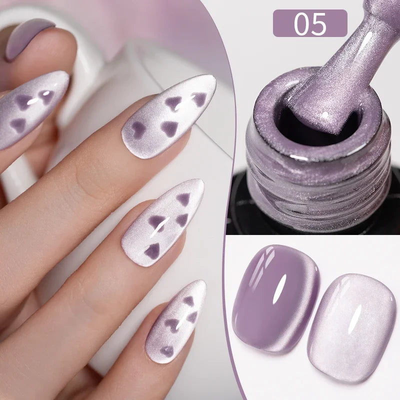 Cat Eye Magnetic Gel Polish 7.5ml - Professional Long-Lasting Nail Art Permanent Makeup Machines Nude Shade Ceramic 5