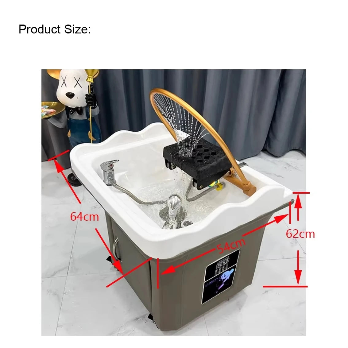 Japanese Head Spa Wash Basin Chair with Ceramic Sink - Tidesmit Massage Chairs Tidesmit