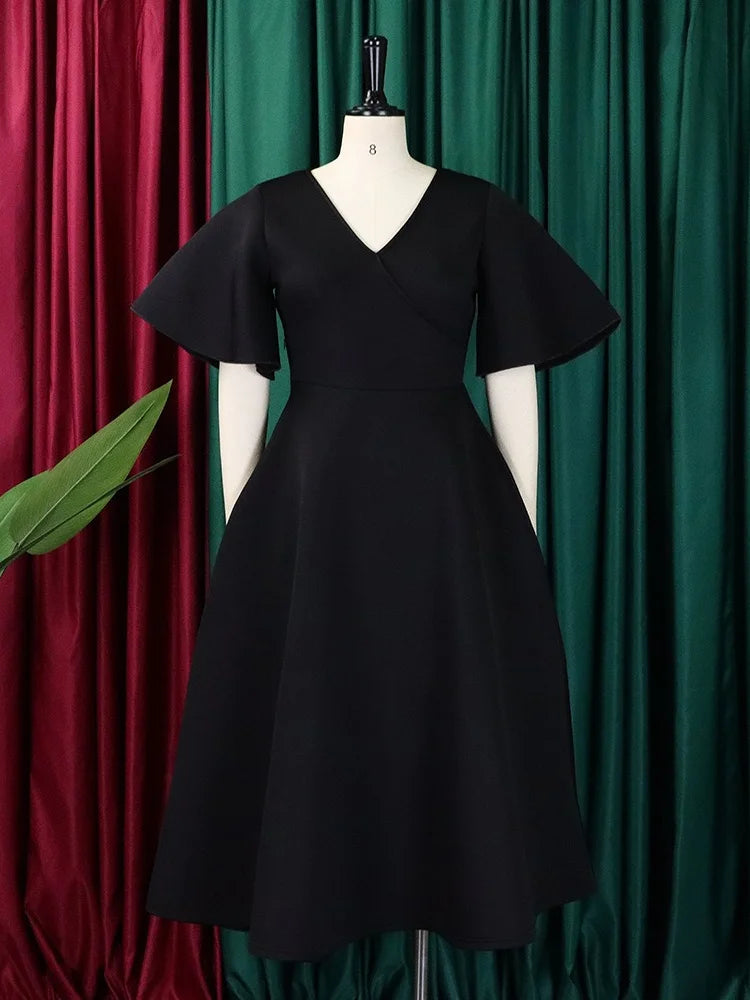 Wmstar Dresses for Women V Neck Elegant Fashion Party Maxi Dress New in Summer Fashion Clothes Wholesale Dropshipping S-3XL