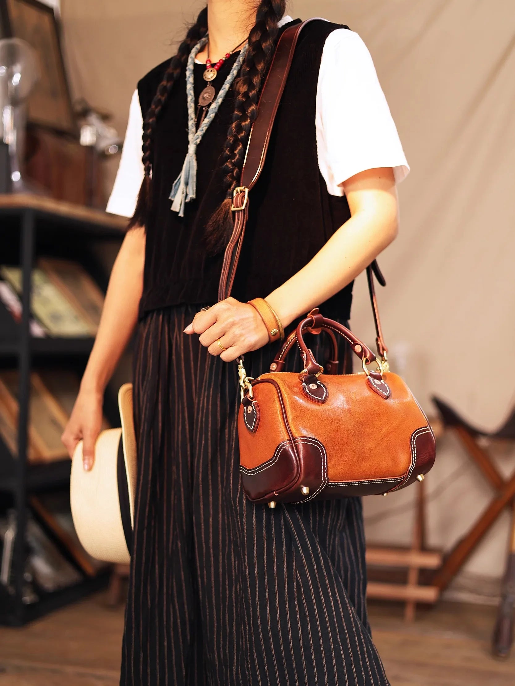PNDME fashion vintage designer handmade brand top layer cowhide women small handbag outdoor genuine leather ladies shoulder bag