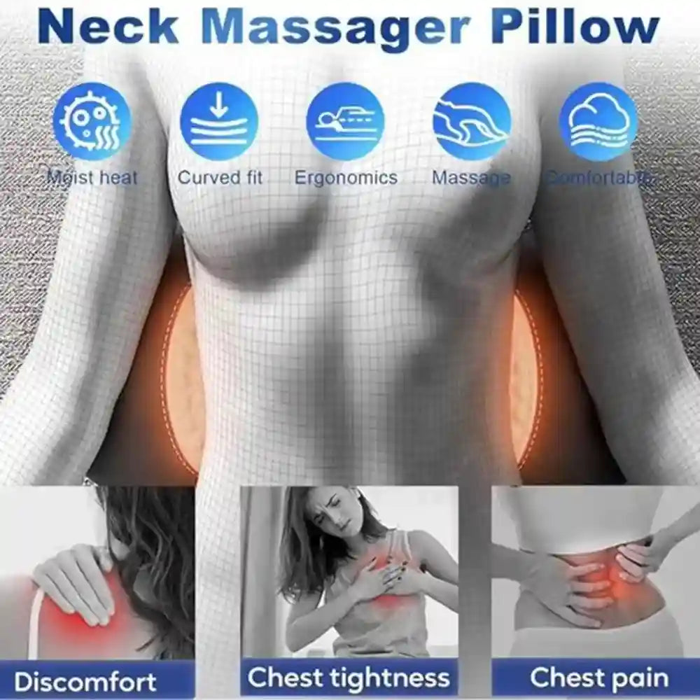 Back Massager with Heat and Vibration for Pain Relief - Tidesmit Relaxation Treatment Tidesmit