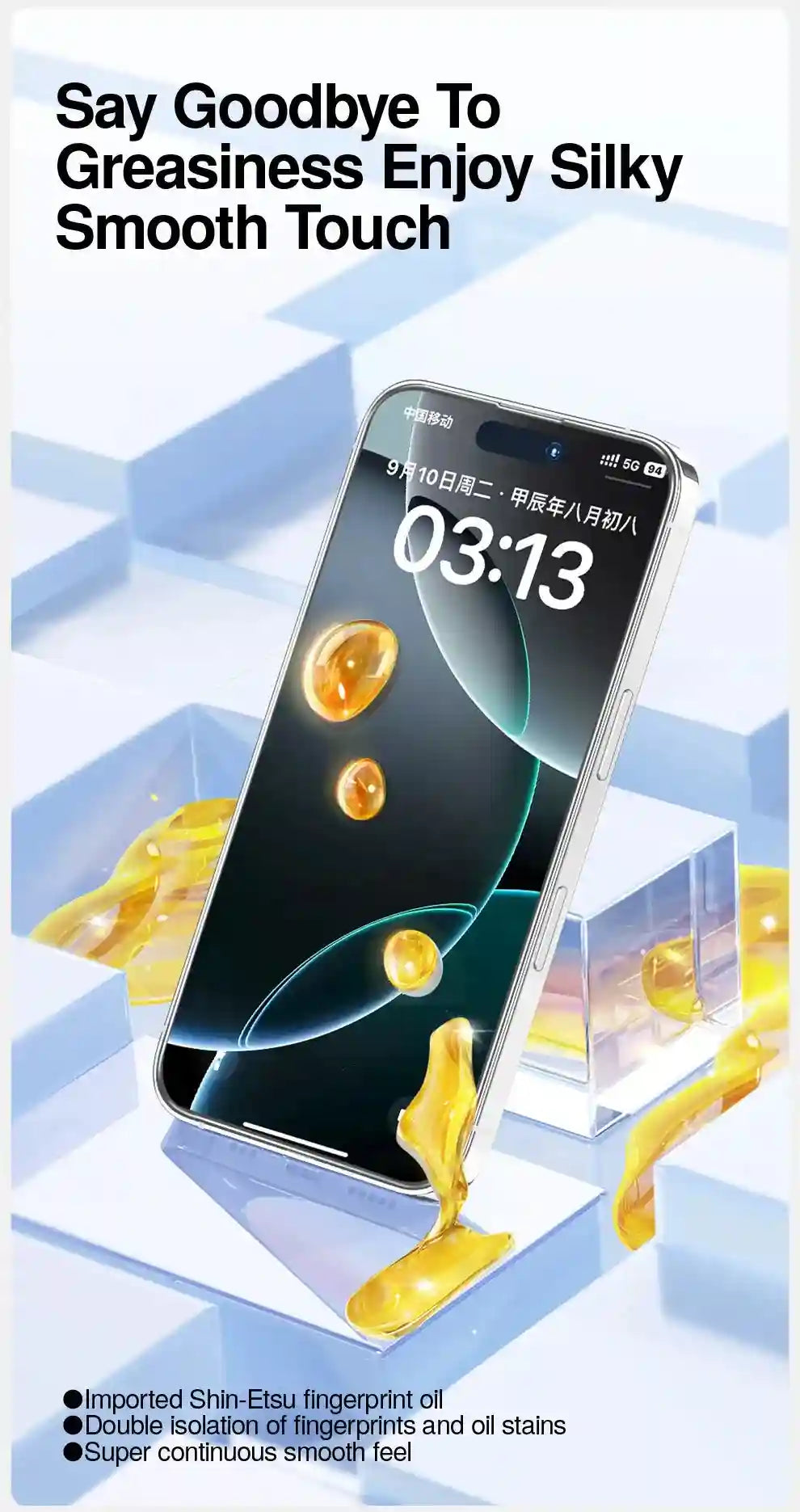 iPhone 17 Pro Max Screen Protector | Dust-Free 9H Tempered Glass AE Tidesmit