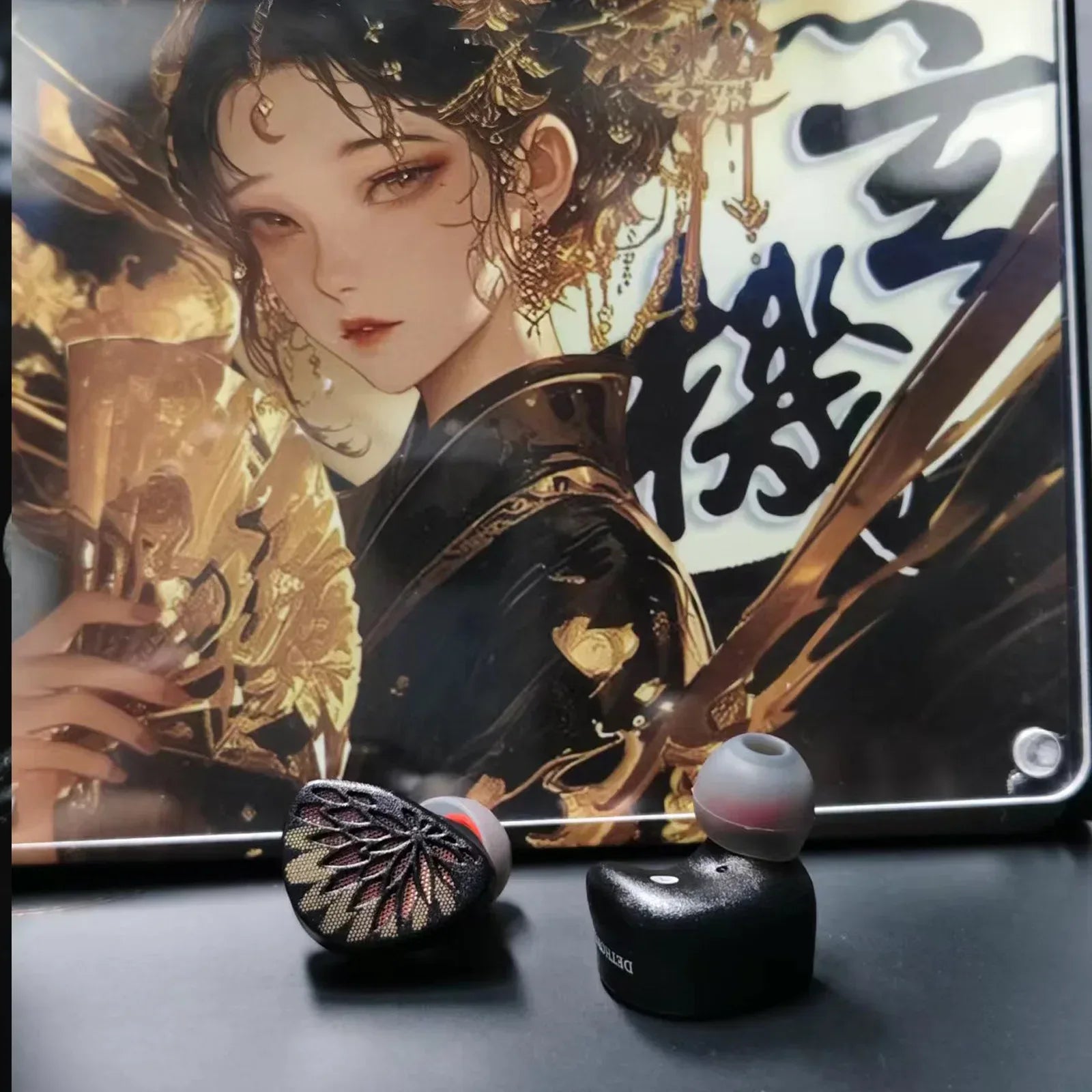 TANGZU YuXuanJi IEM Headphones 10mm Dynamic Driver by Tidesmit BLACK-3.5MM China Mainland Tidesmit