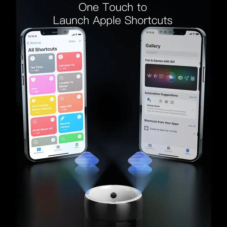 Smart Health Ring with NFC & Biometric Sensor | Tidesmit Tidesmit
