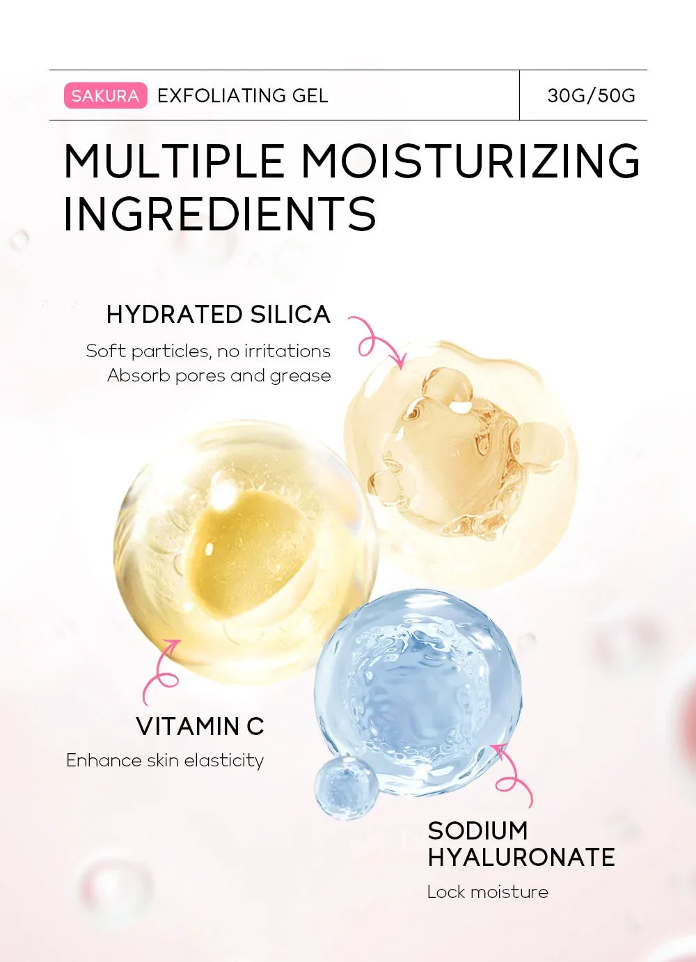 Sakura Exfoliating Peeling Gel | Deep Moisturizing Salon-Quality Scrub Scrubs Treatments Tidesmit