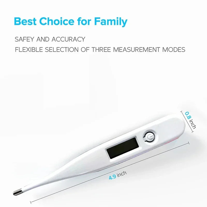 Baby Thermometers Pulse Oximeter Finger Digital Thermometer Accurate Oral Armpit Temperature Reading Fever Alert Termometer