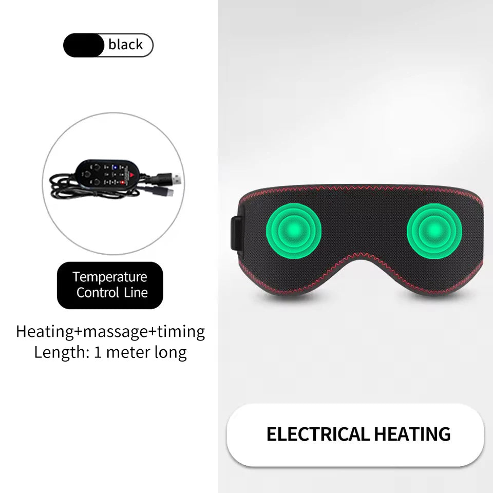 Heated Eye Mask for Dry Eyes | 3-Level Heat Therapy & Massage - Tidesmit Massage Cushion 5V-massage Tidesmit