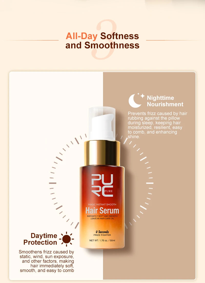 Hair Smoothing Serum | Deep Nourishing Repair Oil for Frizz-Free Shine Scrubs Treatments Tidesmit