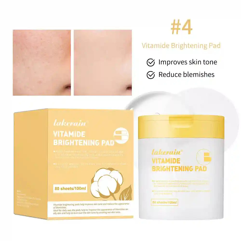 Toner Cotton Pads 80 Sheets - Gentle Skincare for Sensitive Skin Scrubs Treatments YELLOW Tidesmit