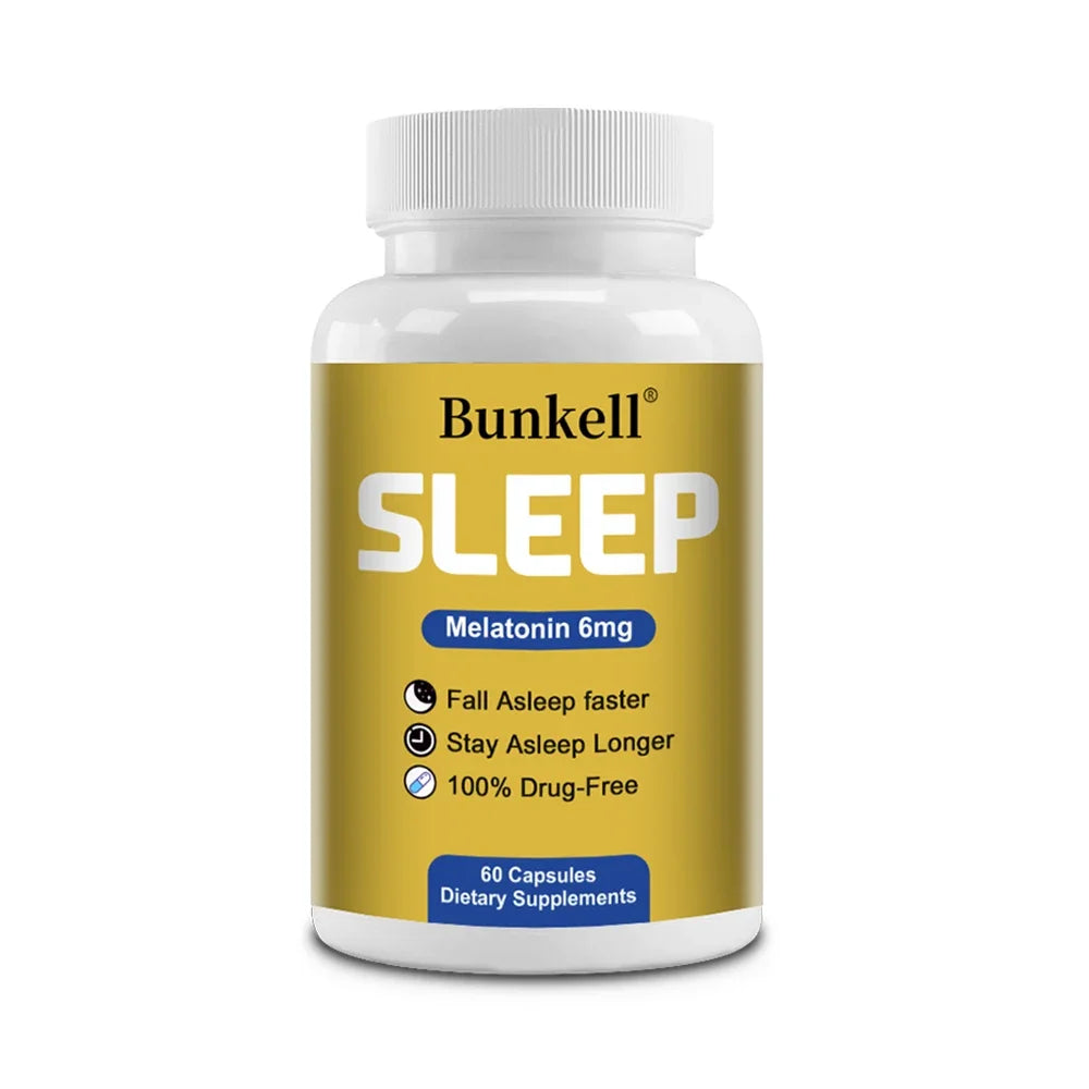 Melatonin 6mg with Vitamins,Promote Falling Asleep Quickly | Gluten Free Non-GMO Vegan | Dietary Supplement