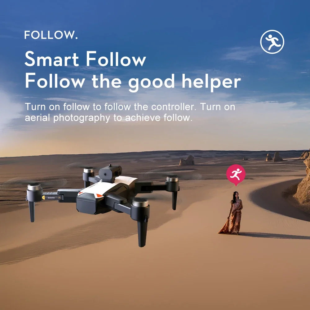 Camera Drone with Obstacle Avoidance - Foldable 8K GPS Quadcopter Tidesmit