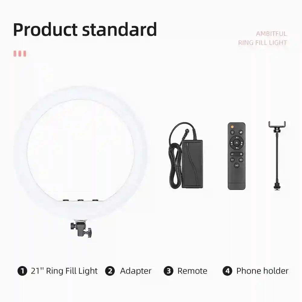 21-Inch LED Ring Light with Adjustable Color Temperature and Tripod Kit Tidesmit