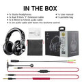 Wired Over-Ear Studio Headphones with Integrated Microphone Black-Mic Tidesmit