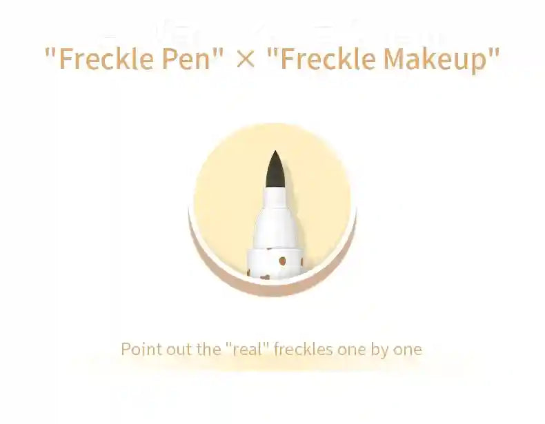 Tidesmit waterproof fake freckles pen for natural long lasting dot spot face makeup texture close-up