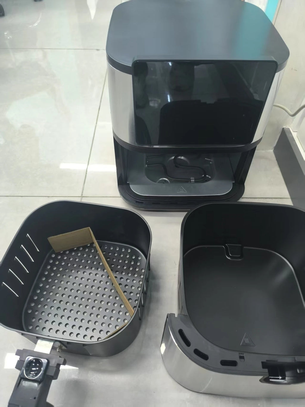 Factory Portable  Electric Multifunction Fully Automatic Stainless Steel  Smart Square  air Fryer Oven, 10L Large Capacity 1800W