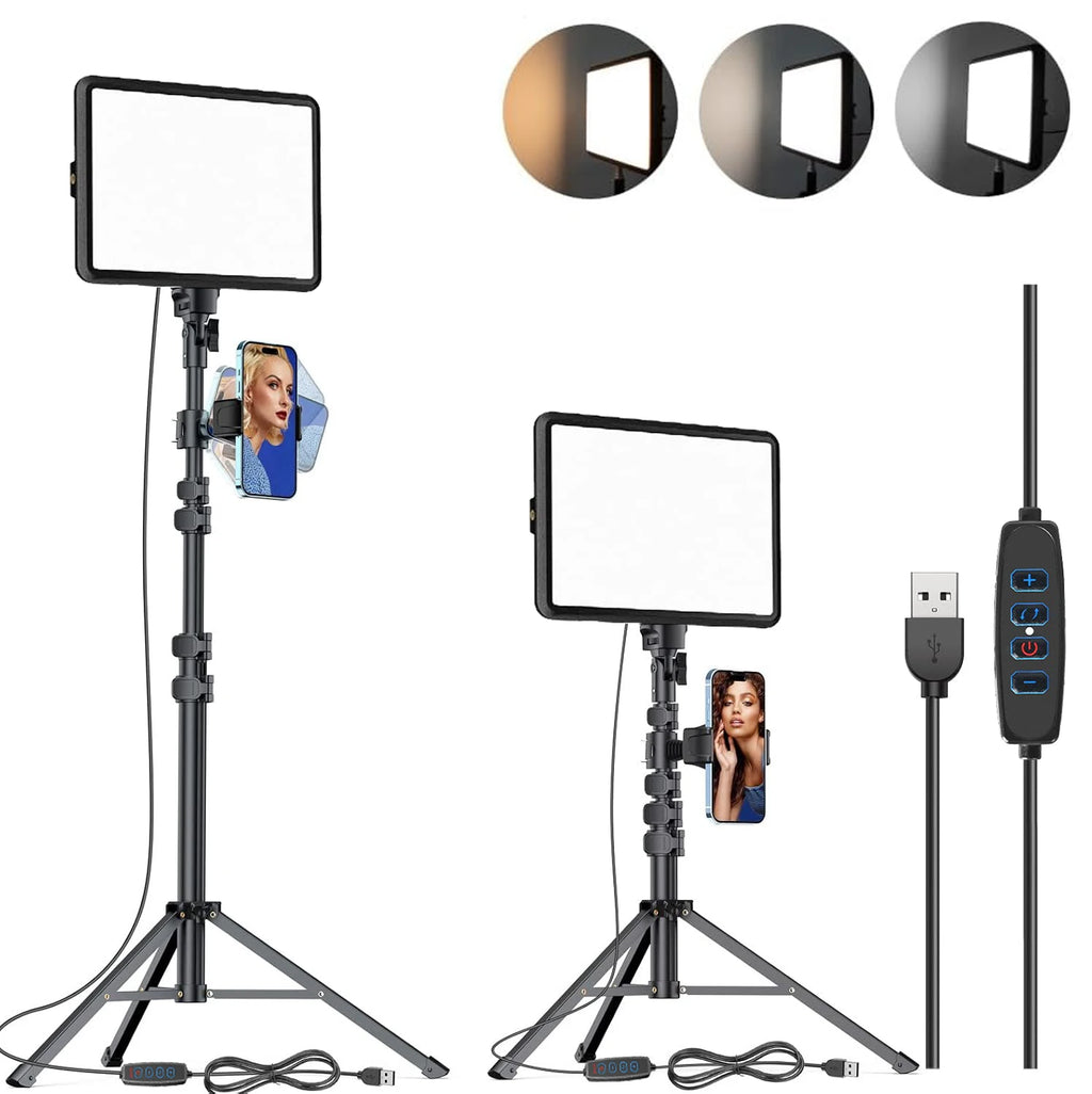 LED Video Light Kit | Adjustable Studio Lighting for Content Creation Tidesmit
