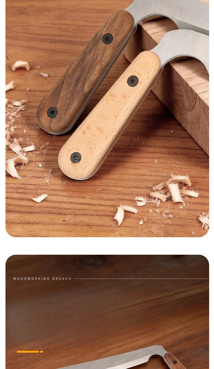 Draw Shave Tool High Speed Steel Comfortable Non Slip Handle Multifunctional Debarking Hand Tool for Woodworking Draw Shave Tool