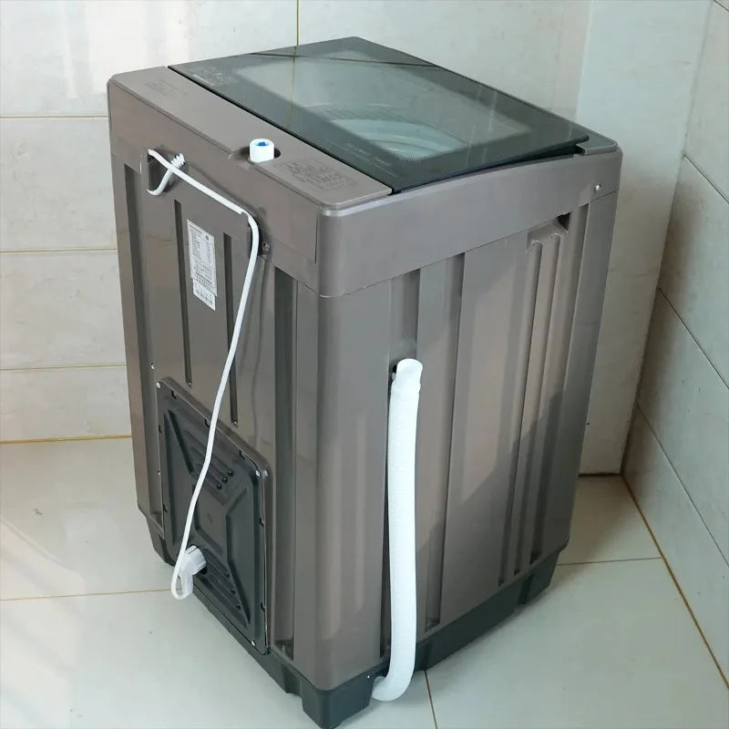 Tidesmit 20kg fully automatic washing machine and dryer combo showing internal drum and control panel features