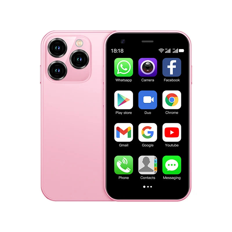 SOYES XS15 Mini Android8.1 Smart Phone 3.0 Inch Display 2GB RAM 16GB ROM Dual SIM Standby Play Store 3G Little Phone
