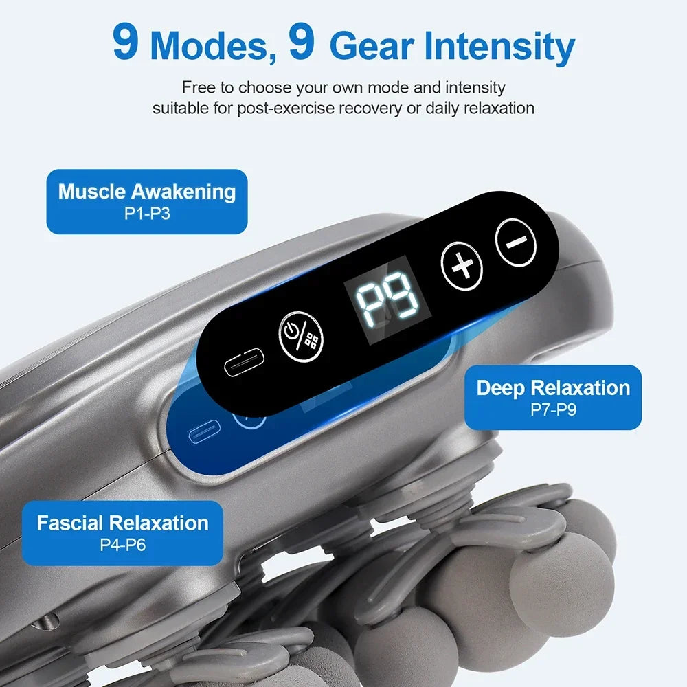 Tidesmit Percussive Therapy Fascia Gun - 24 Heads Deep Tissue Massager Fascia Gun Tidesmit