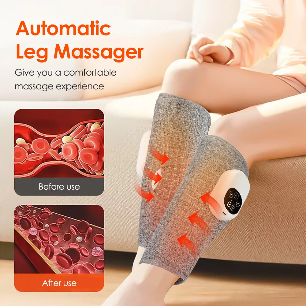 Portable Calf Massager with Heat - Air Compression Recovery Device Fascia Gun Tidesmit