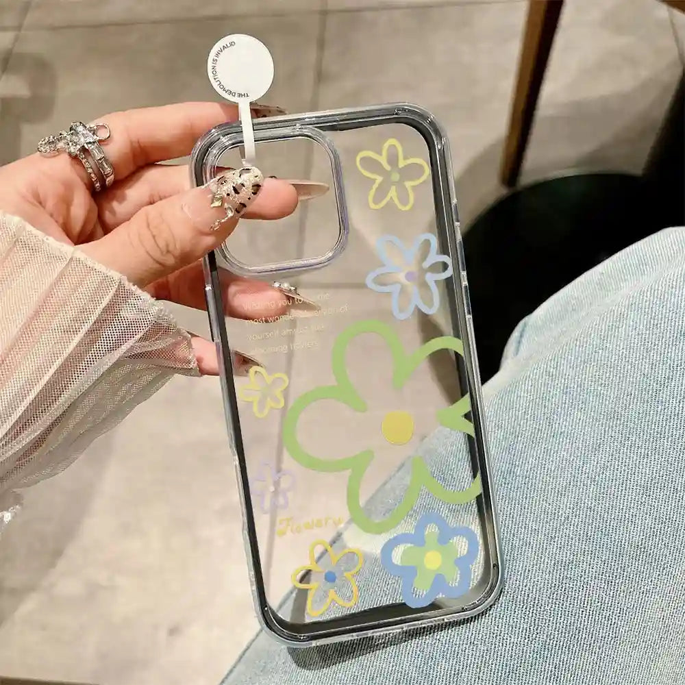 Floral iPhone 15 Pro Case - Slim Shock-Absorbing Cover with Drop Protection 1NG50 Tidesmit