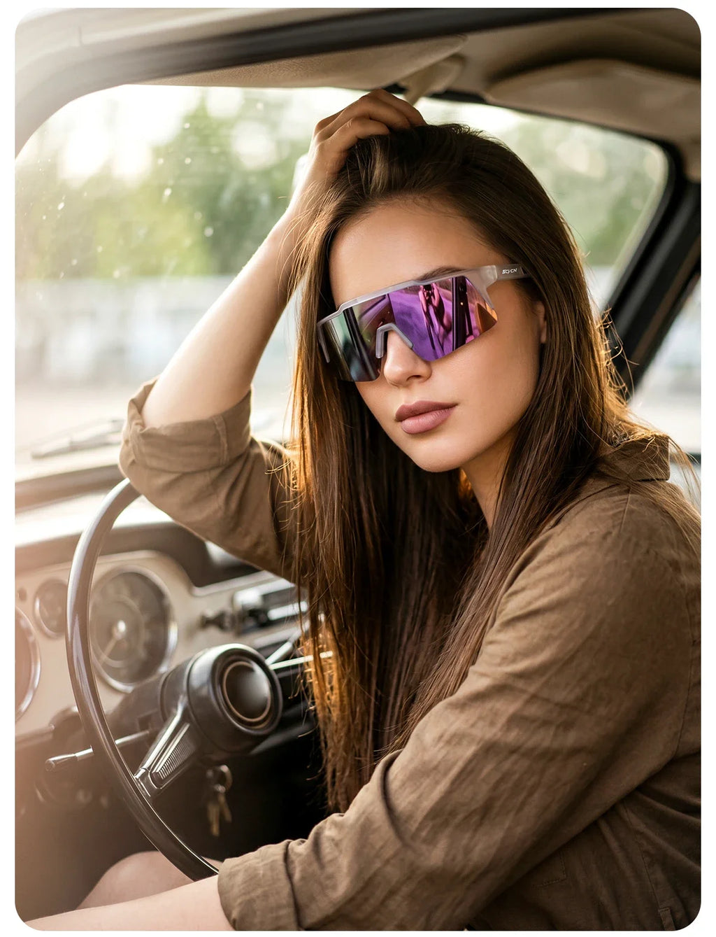 SCVCN 2026 New Cycling Sunglasses Photochromic Hiking Eyewear Driving Fishing Glasses for Women Men Travel Golf MTB Bike Goggles