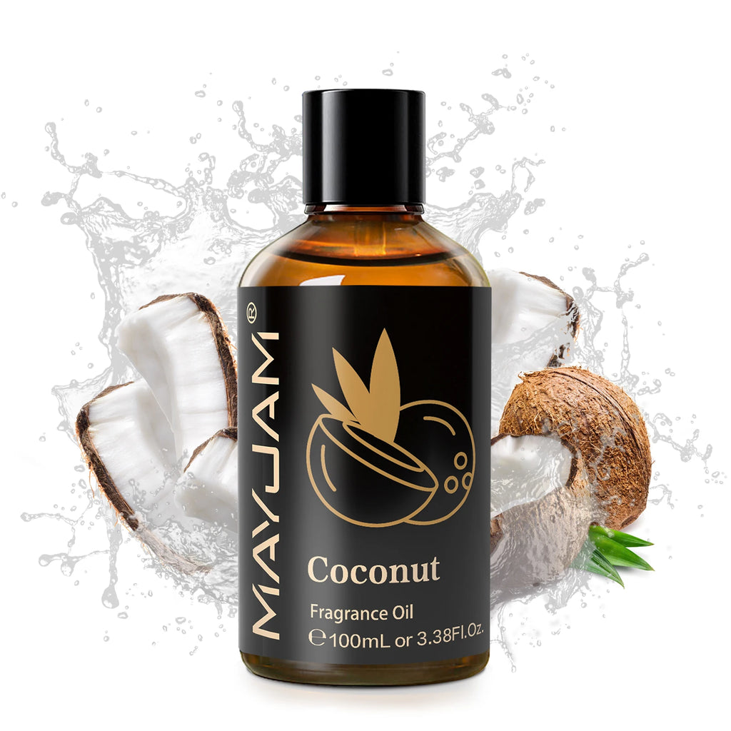 MAYJAM 100ML Fruit Fragrance Oil for Diffuser Candle Soap Making Coconut Strawberry Watermelon Blueberry Essential Oils