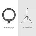 21-Inch LED Ring Light with Adjustable Color Temperature and Tripod Kit 18 Inch Kit 2 Tidesmit