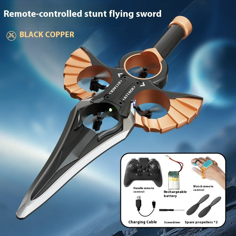 Gesture Controlled Flying Sword Drone with Remote Control Dual control model Tidesmit