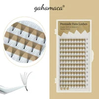 GLAMLASH L/LU/M W Shape Eyelash Extension 3D Premade Volume Fan Lashes W Style YY Lashes Faux Mink Volume Lashes Natural