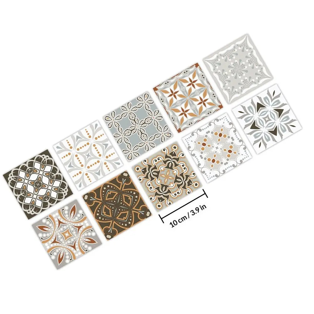10 Pcs Backsplash Peel and Stick Kitchen Tile PVC Adhesive Tiles for Sticker