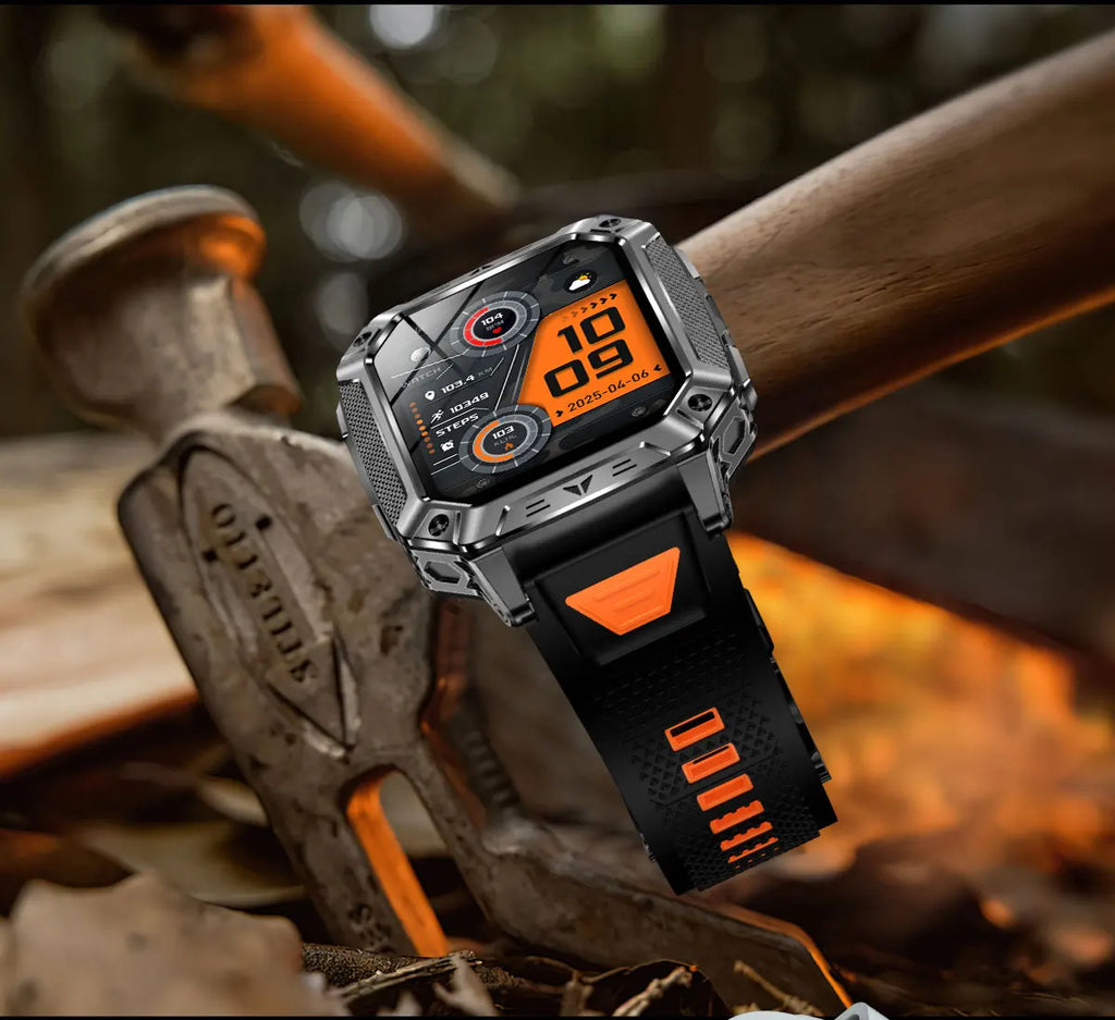 YLL-AK86 Outdoor Sport for Smart Watch Fitness Tracker Sleep Tracker IP67 AMOLED Screen Heart Rate Monitor Magnetic Charging