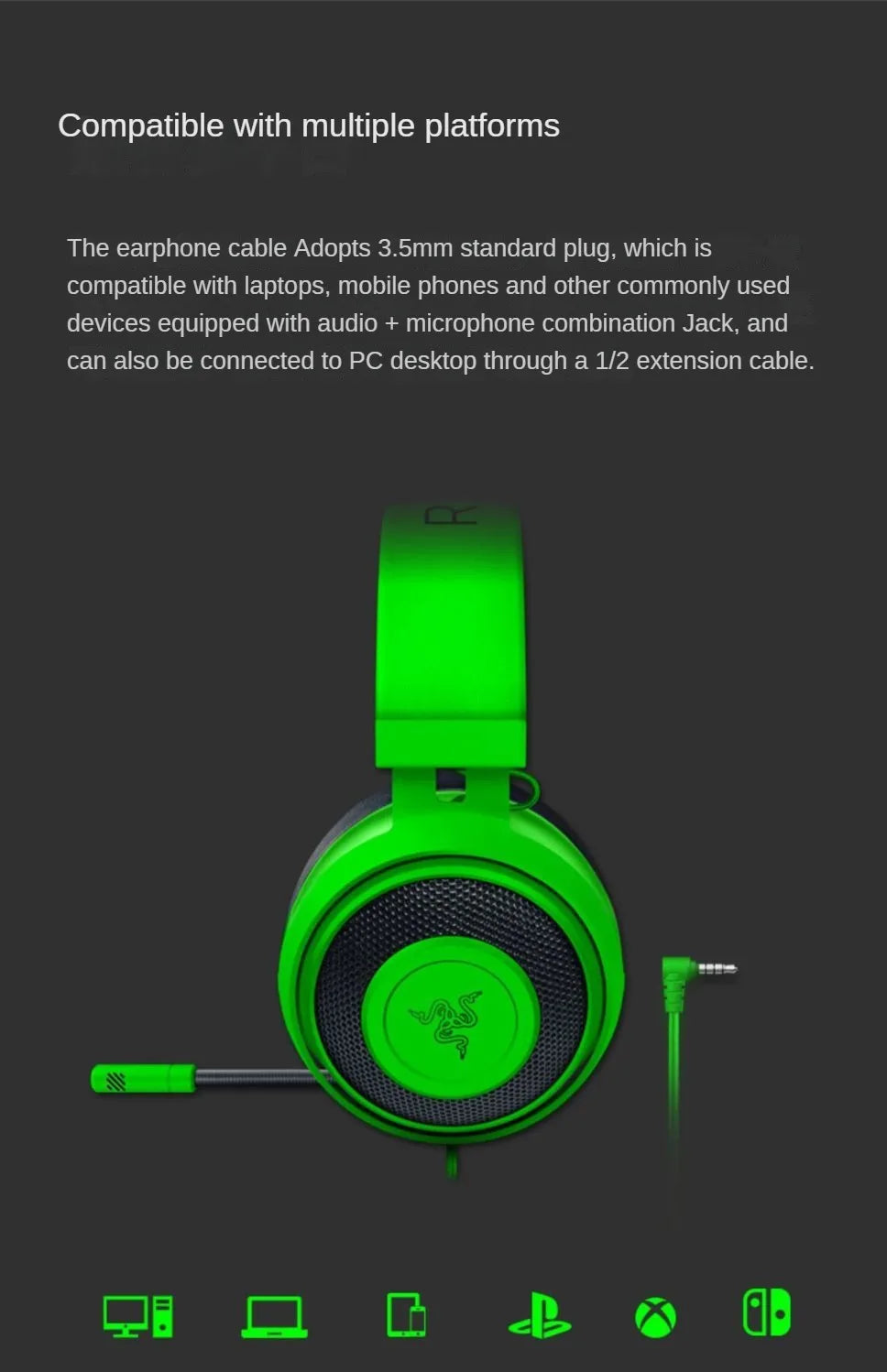 Tidesmit Wired Gaming Headset with Mic - Low Latency Over-Ear Comfort Tidesmit