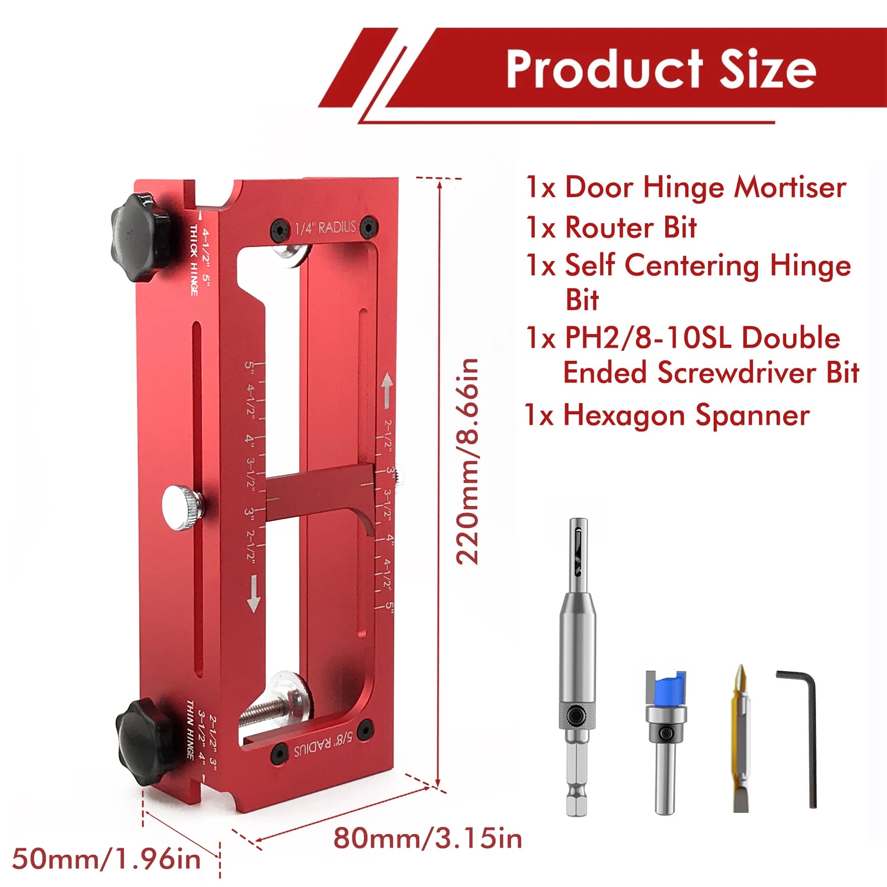 2 in 1 Hinge Drilling Fixture Combination Durable Door Frame Stable Locator Woodworking Installation Screws DIY Auxiliary Tools