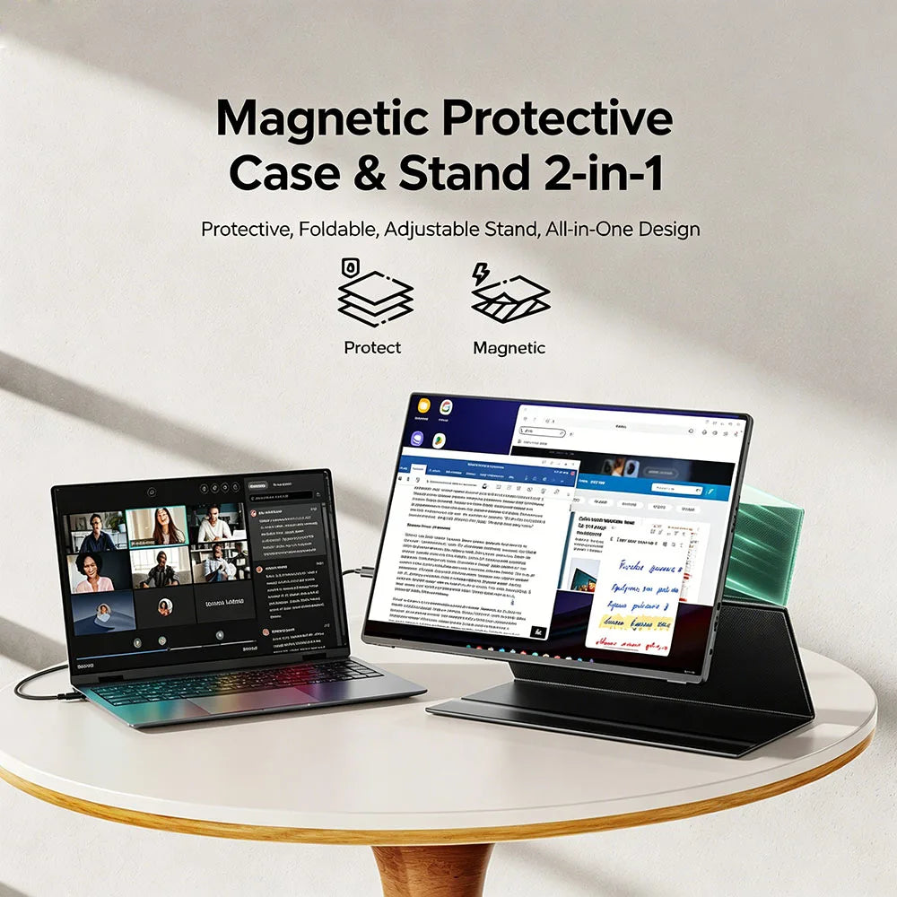 MAFNKOU 16‘’ Portable Monitor UHD 4K Laptop PC Second Screen  3840x2400 100% DCI-P3 Thunderbolt USB-C HDMI for Phone, PS5,