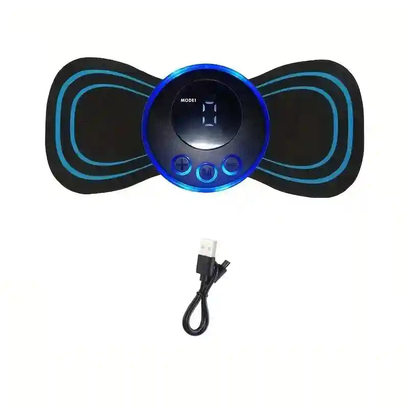 EMS Neck Massager - Portable Electric Pulse Pain Relief Patch Relaxation Treatment B Tidesmit