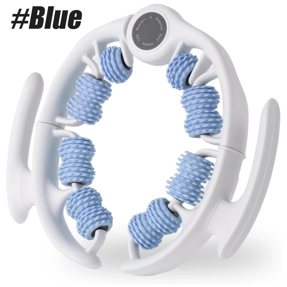 Anti-Cellulite Roller for Lymphatic Drainage and Muscle Relief - Tidesmit Body Shaping Massage Equipment blue Tidesmit
