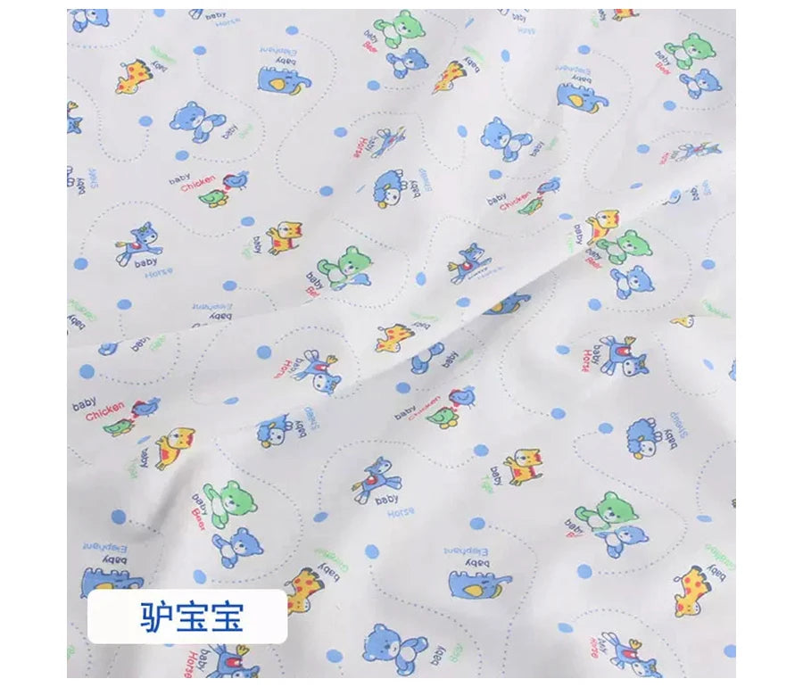 Baby Fabric Knit Jersey Print Fabric Sewing Material for Children's Garment 50*185cm Brocade Fabric Organic Fabric  Knitted